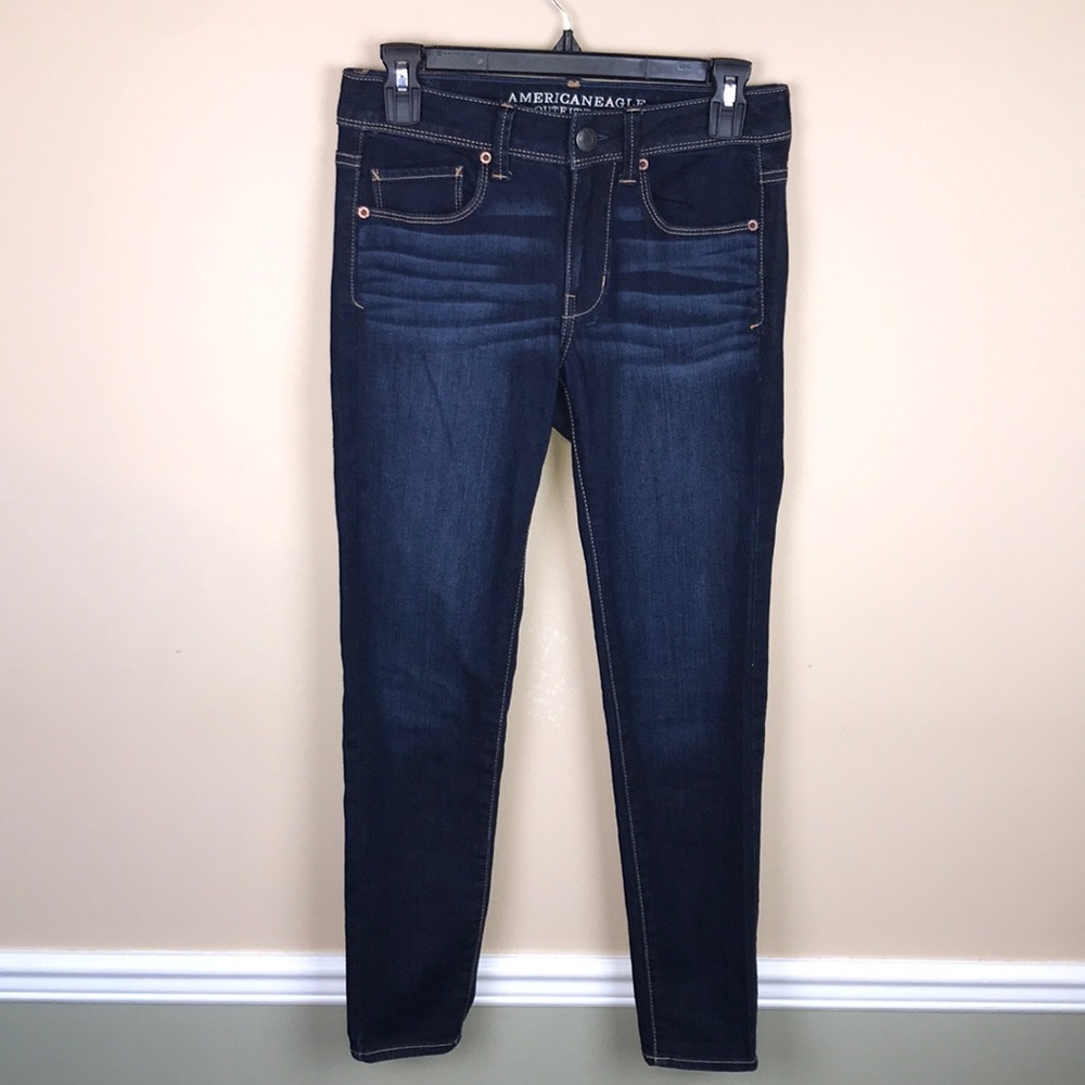 American Eagle Women’s Super Skinny Dark Denim Wash Jeans
